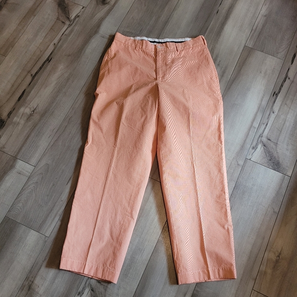 Brooks Brothers Orange Plaid Pants - Picture 1 of 5